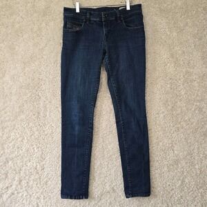 Diesel Grupee Jeans Womens 31x32 Blue Super Slim Skinny Low Waist Denim‎